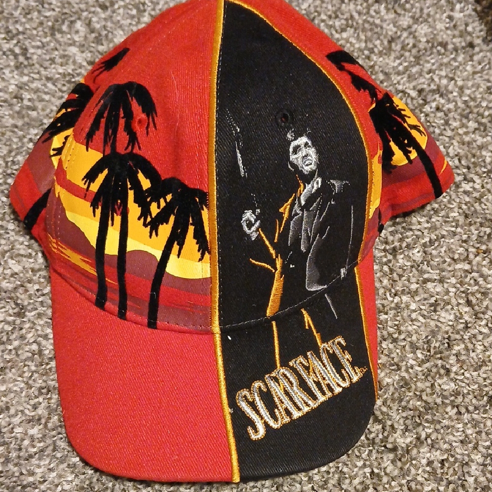 Scarface Red and Black Cap